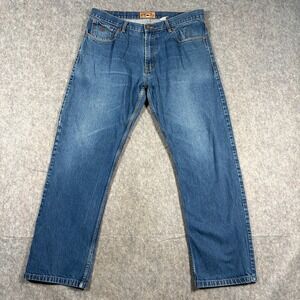 Rodawear Men's Jeans Size 36 Blue Medium Wash High Rise Straight Leg Casual